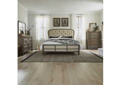 Image for Americana Farmhouse King Shelter Bed, Dresser & Mirror, Chest