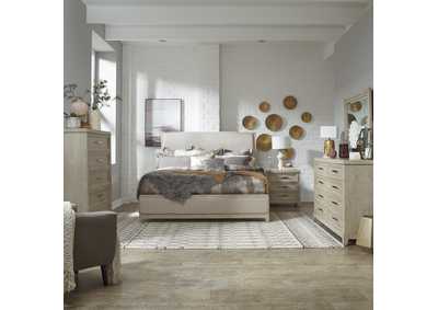 Image for Belmar California King Upholstered Bed, Dresser & Mirror, Chest, Nightstand