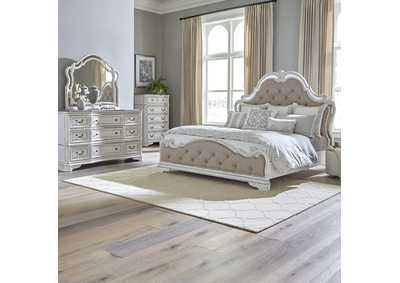 Image for Magnolia Manor Opt Queen Upholstered Bed, Dresser & Mirror, Chest