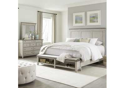 Ivy Hollow King Storage Bed, Dresser & Mirror