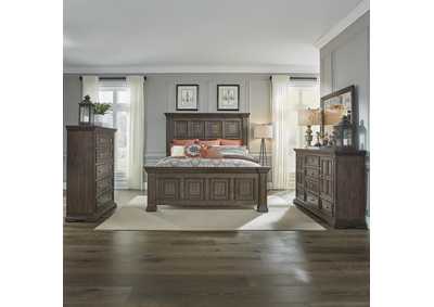 Image for Big Valley California King Panel Bed, Dresser & Mirror, Chest