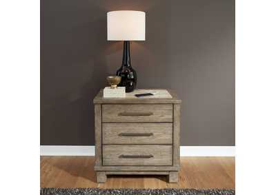 Image for Canyon Road 3 Drawer Nightstand with Charging Station