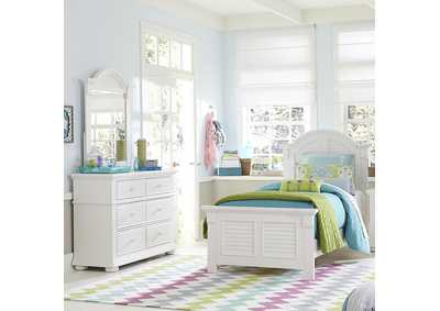 Image for Summer House Full Panel Bed, Dresser & Mirror