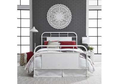 Image for Vintage Series Queen Metal Bed - Antique White