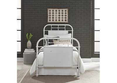Vintage Series Twin Metal Bed - Antique White