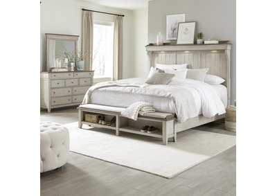 Ivy Hollow Queen Mantle Storage Bed, Dresser & Mirror