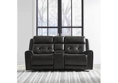 Image for Carrington Loveseat w/Console P3 & ZG - Dark Brown