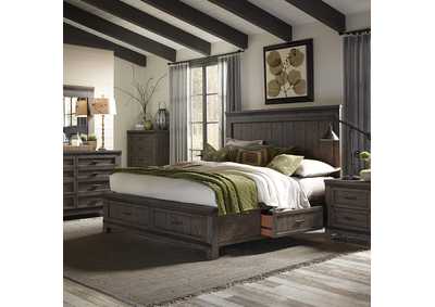 Image for Thornwood Hills King Two Sided Storage Bed, Dresser & Mirror, Chest, Nightstand