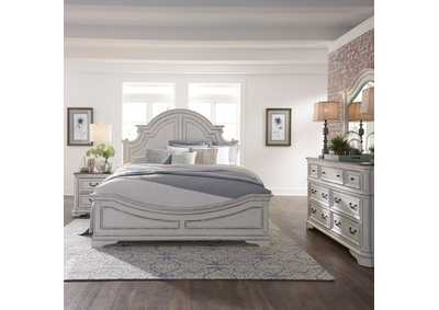 Image for Magnolia Manor Queen Panel Bed, Dresser & Mirror, Nightstand