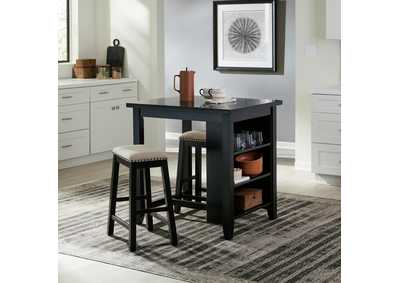 Image for Brook Creek 3 Piece Counter Set - Black