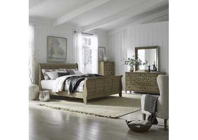 Image for Grandpas Cabin King Sleigh Bed, Dresser & Mirror, Chest