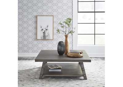 Image for Modern Farmhouse Oversized Square Cocktail Table