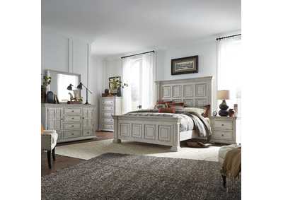 Image for Big Valley California King Panel Bed, Dresser & Mirror, Chest, Nightstand