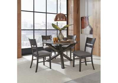Image for Anglewood 5 Piece Pedestal Table Set