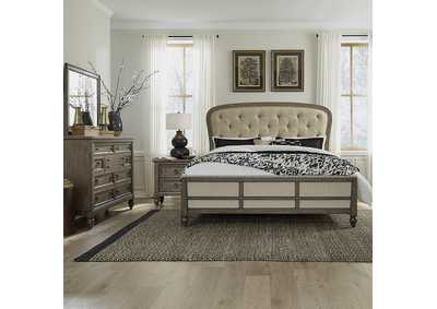 Image for Americana Farmhouse King Shelter Bed, Dresser & Mirror, Nightstand