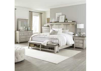 Image for Ivy Hollow Queen Mantle Storage Bed, Dresser & Mirror, Chest, Nightstand