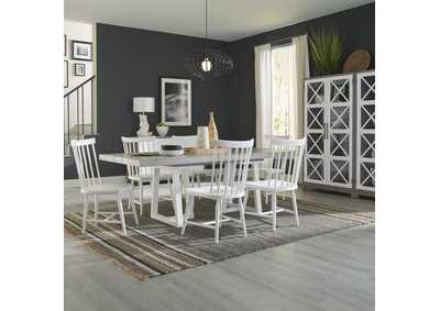 Image for Palmetto Heights Opt 7 Piece Double Pedestal Table Set