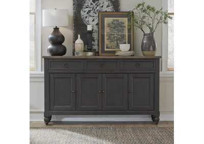 Image for Americana Farmhouse Hall Buffet - Black