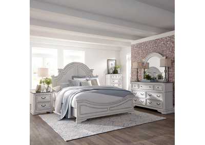 Image for Magnolia Manor Queen Panel Bed, Dresser & Mirror, Chest, Nightstand