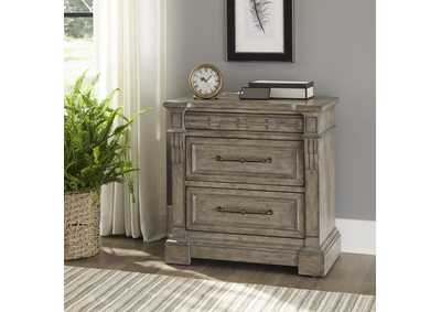 Image for Town & Country 3 Drawer Nightstand with Charging Station