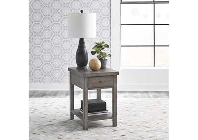 Image for Modern Farmhouse Drawer Chair Side Table