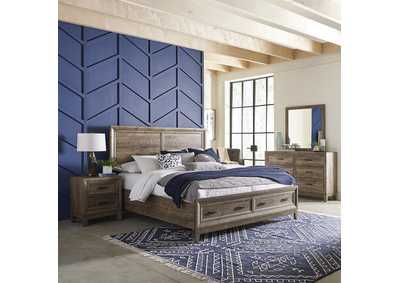 Image for Ridgecrest King Storage Bed, Dresser & Mirror, Nightstand