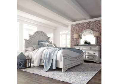 Image for Magnolia Manor Queen Panel Bed, Dresser & Mirror