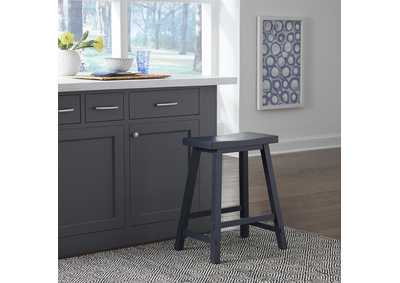 Creations 24 Inch Sawhorse Counter Stool - Navy