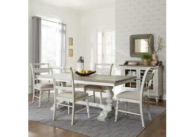 Image for Whitney 5 Piece Trestle Table Set