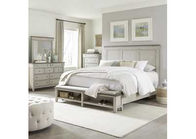 Ivy Hollow King Storage Bed, Dresser & Mirror, Chest