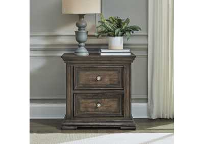 Image for Big Valley 2 Drawer Nightstand with Charging Station