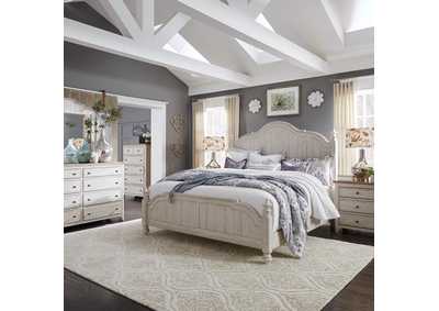 Image for Farmhouse Reimagined Queen Poster Bed, Dresser & Mirror, Chest, Nightstand
