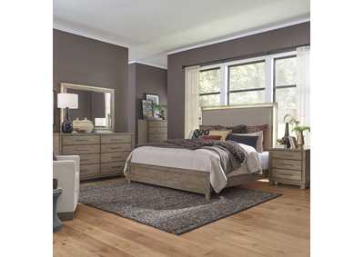 Image for Canyon Road King Upholstered Bed, Dresser & Mirror, Chest, Nightstand