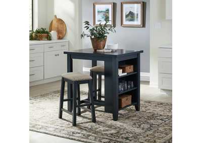 Image for Brook Creek 3 Piece Counter Set - Navy