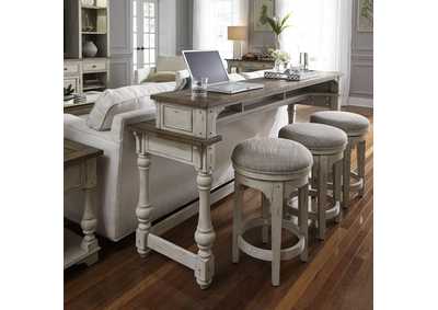 Image for Morgan Creek 4 Piece Console Set (1 - Console 3 - Stools)