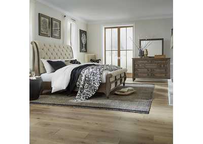 Image for Americana Farmhouse King Sleigh Bed, Dresser & Mirror