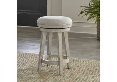 Image for Ivy Hollow Upholstered Swivel Stool