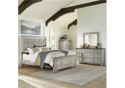 Image for Heartland King Opt California Panel Bed, Dresser & Mirror, Chest