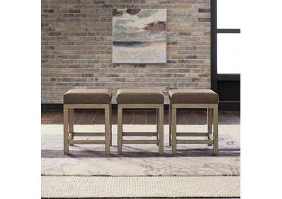 Image for Sun Valley Upholstered Console Stools (3 Piece Set)