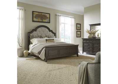 Image for Paradise Valley Queen Upholstered Bed, Dresser & Mirror