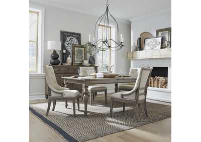 Image for Americana Farmhouse 5 Piece Leg Table Set