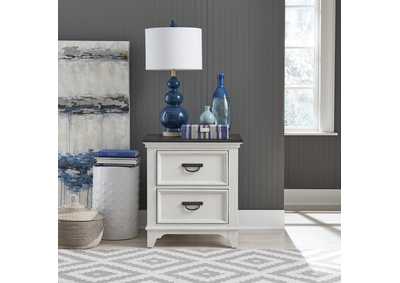 Image for Allyson Park 2 Drawer Nightstand with Charging Station