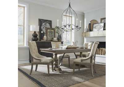 Image for Americana Farmhouse 5 Piece Trestle Table Set