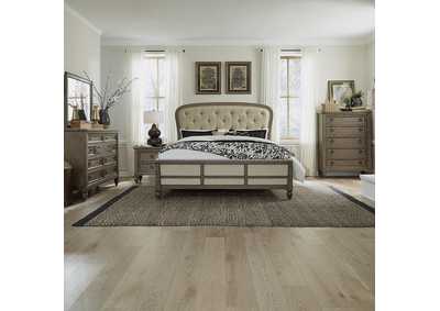 Image for Americana Farmhouse King Shelter Bed, Dresser & Mirror, Chest, Nightstand