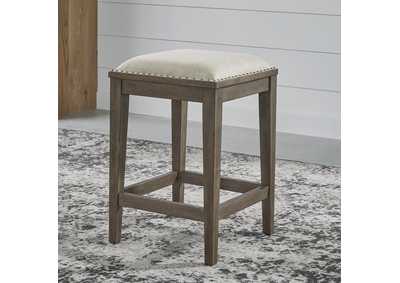 Image for Americana Farmhouse Upholstered Console Stool