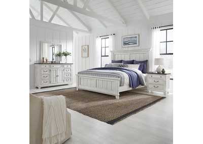 Image for River Place King Panel Bed, Dresser & Mirror, Nightstand