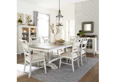 Image for Whitney 7 Piece Trestle Table Set