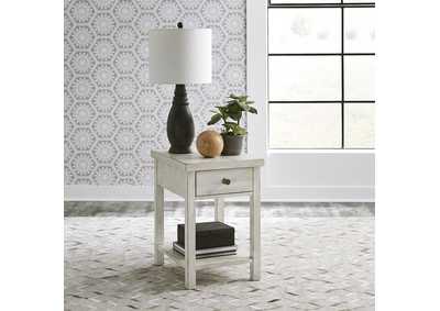 Image for Modern Farmhouse Drawer Chair Side Table