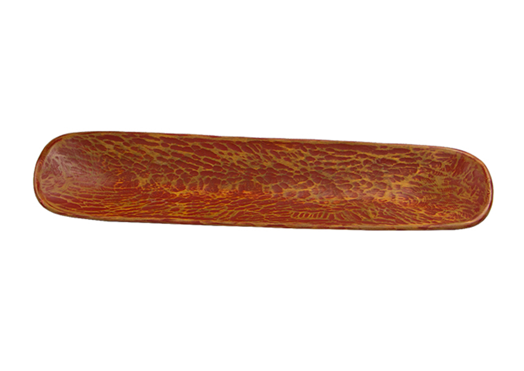 Red 10" x 36" Yard Bowl,L.M.T. Rustic