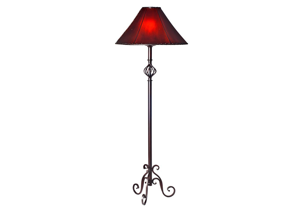 Iron Floor Lamp (No Shade),L.M.T. Rustic